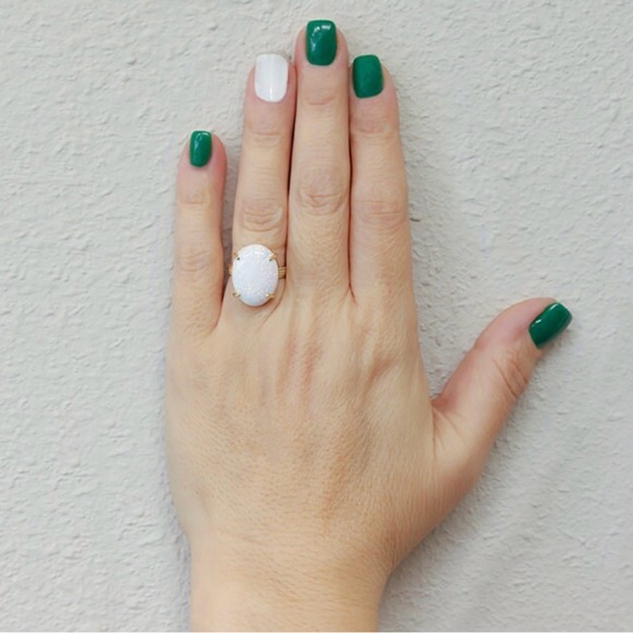 14k rose gold opal ring - Picture 3 of 3